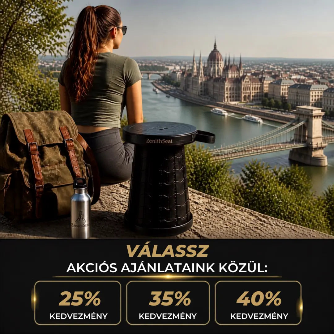 ZenithSeat™ Prémium Teleszkópos Szék – Bárhol, Bármikor!