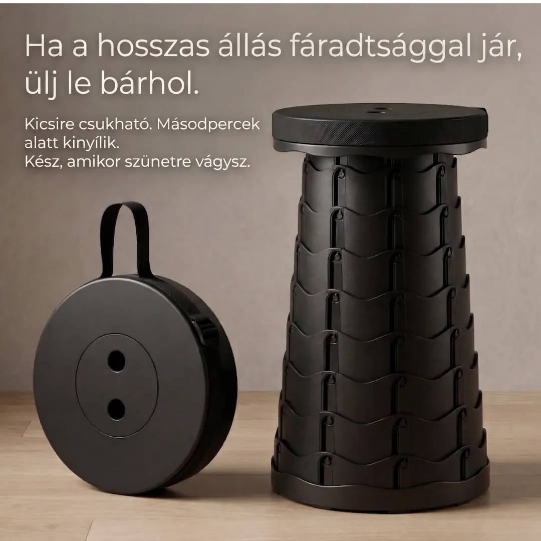 ZenithSeat™ Prémium Teleszkópos Szék – Bárhol, Bármikor
